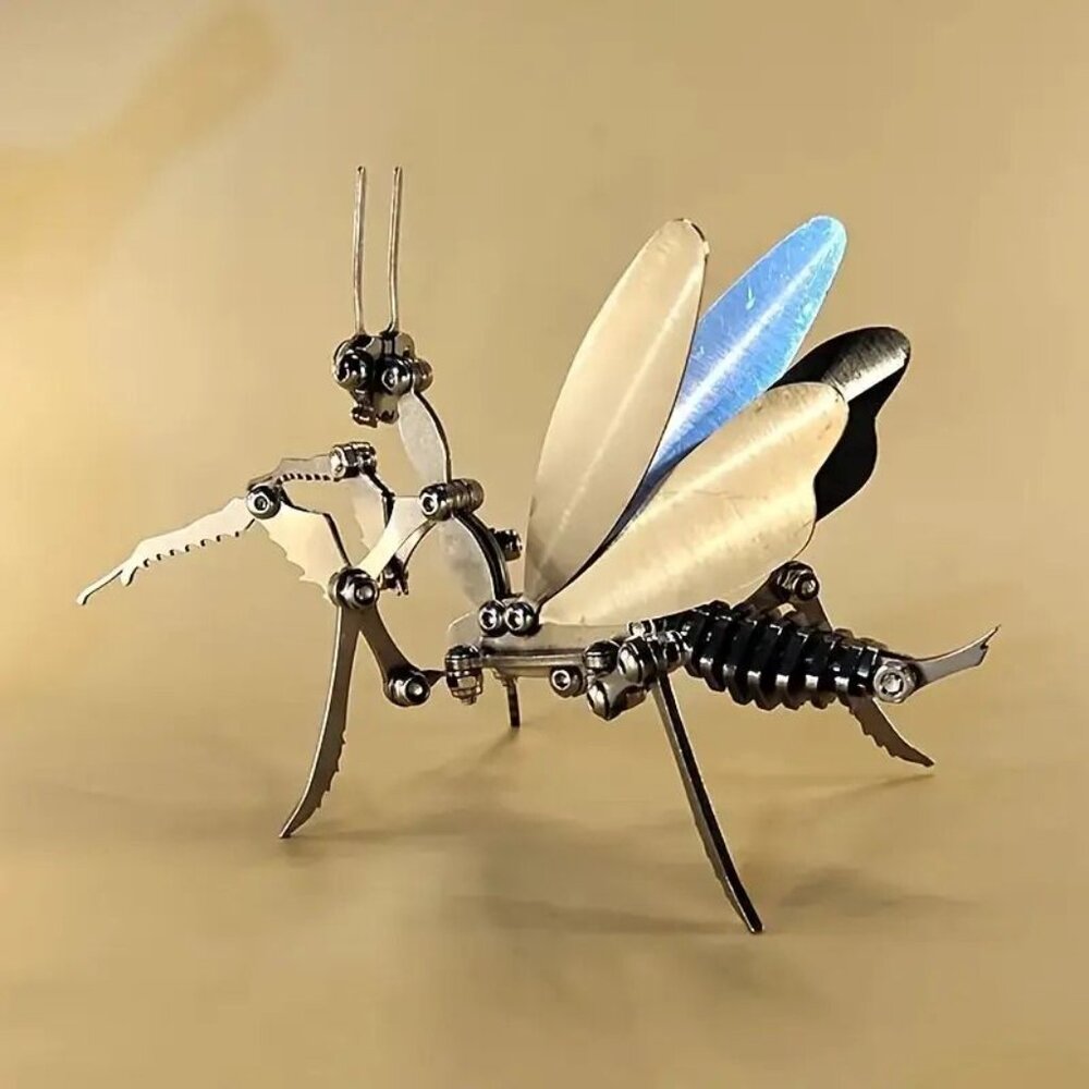 Mechanical Insect Craft with Foldable Hands & Feet - Stainless Steel